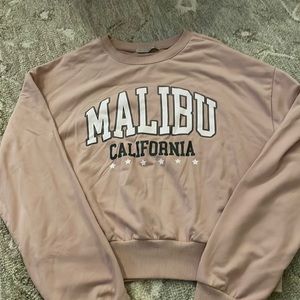 pink malibu california sweatshirt size medium